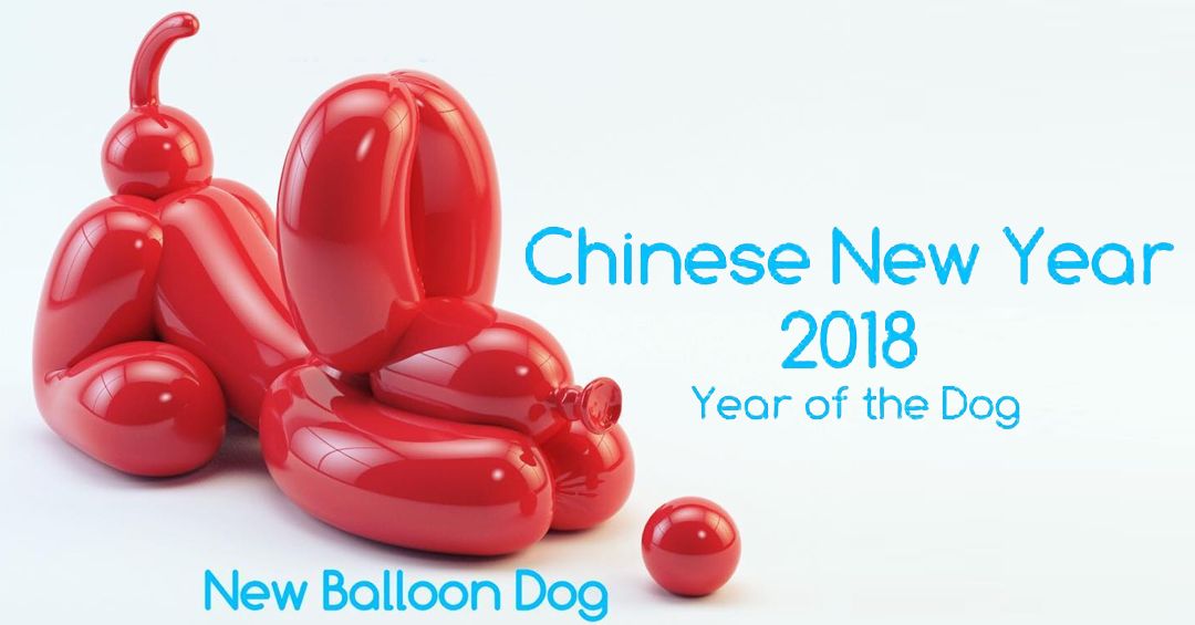 Whatshisname's Balloon Dog Character Honors the Chinese New Year